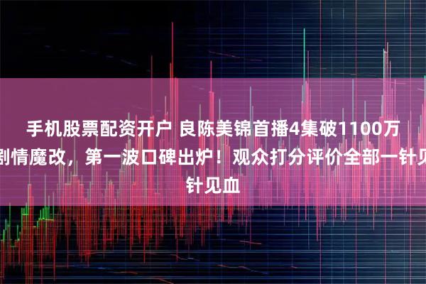 手机股票配资开户 良陈美锦首播4集破1100万！剧情魔改，第一波口碑出炉！观众打分评价全部一针见血
